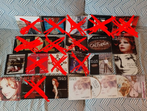 Lot single toute époque - cd,