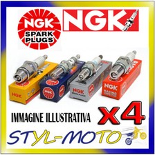 Kit 4 Bougies NGK BP6ES Lotus Seven (Moteur Ford X-Flow) 1.6 1969