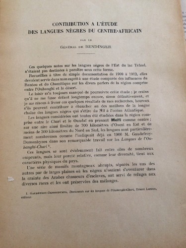 Afrique etude des langues - des,