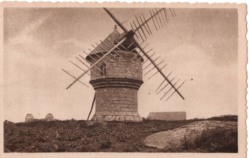Carte postale guerande moulin - carte, guerande.