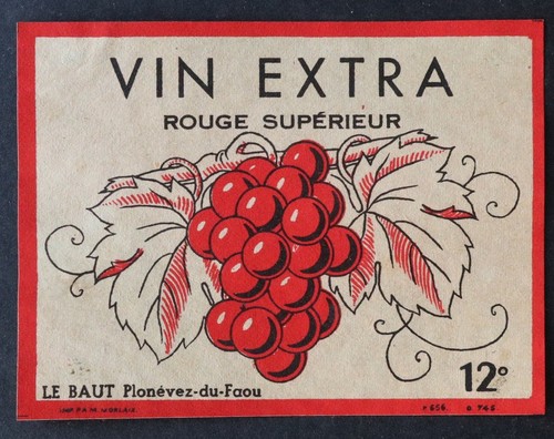 Ancienne étiquette vin - , le