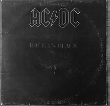 LP - AC/DC - BACK IN BLACK - FRENCH PRESS - COVER EMBOSSED - 1980