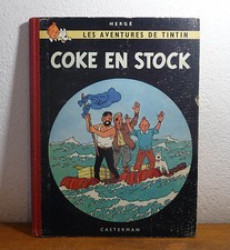 Ancien TINTIN Dos Toilé   COKE en STOCK  B24 - 1958