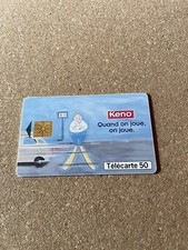 Carte téléphonique keno - téléphonique,