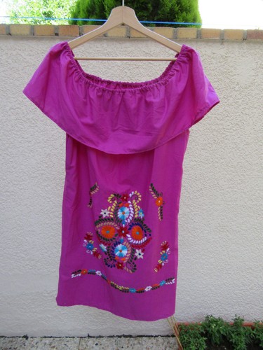 Robe mexicaine 100 coton - mexicaine, 100%