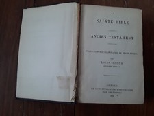 LA SAINTE BIBLE ANCIEN TESTAMENT L. Segond NOUVEAU TESTAMENT Arnaud 1885 Protest