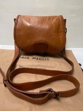 Sac besace cuir buffle fauve PAUL MARIUS "Le Bohémien"