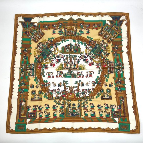 Pole hermes scarf silk - scarf, carre90