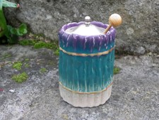 ANCIEN POT À MOUTARDE PUBLICITAIRE ARMAND BIZOUARD À DIJON - BARBOTINE ASPERGES