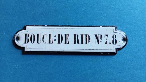 Ancienne plaque émaillée - ancienne,