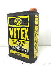 BIDON DE VERNIS ANCIEN PUBLICITAIRE VERNIS MARIN VITEX