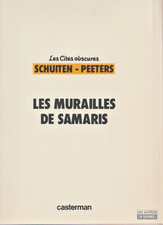 Schuiten-Cités obscures-Les murailles de Samaris-Dossier sérigraphie N&S-RARE+BD