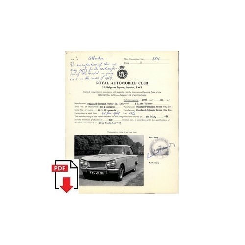 1967 triumph litre vitesse - 1967,