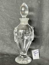 FLACON A PARFUM  CH DÏOR EN CRISTAL DE BACCARAT   SIGNE /F