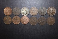 lot de 12 monnaies de 5 centimes dupuis différentes en bronze