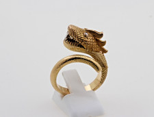 Bague Dragon Serpent de mer en