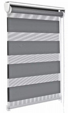 STORE ENROULEUR DOUBLE JOUR/ NUIT GRIS CLAIR - 90  x  200cm - HTE QUALITÉ - NEUF