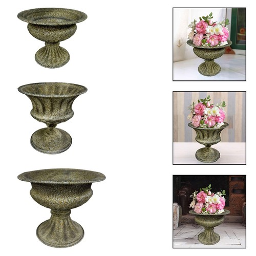 Vase fleurs fer forgé - en,