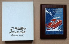 PLAQUE EMAILLEE 5EME RALLYE MONTE-CARLO HISTORIQUE 2002