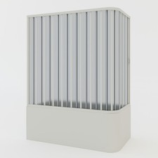 PAROI PARE-BAIGNOIRE DOUCHE PLIANTE PVC BLANC 70X160 CM OUVERTURE LATERALE H 150