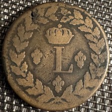 PIECE DE 1 DÉCIME LOUIS XVIII . 1815 BB (1327)