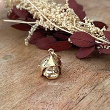 Pendentif Casque de Pompier Plaqué or 18 CARATS 750/1000 Bijoux Neuf 