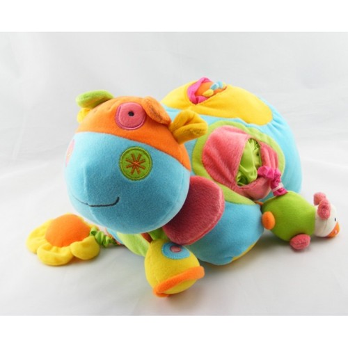 Doudou éveil vache bleu