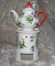 VEILLEUSE TISANIERE PORCELAINE DE PARIS XIX è DECOR LISERONS