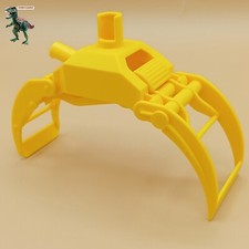 Attelage-étrier jaune-bois-remorque-ferme-tracteur #jouets frère #42265