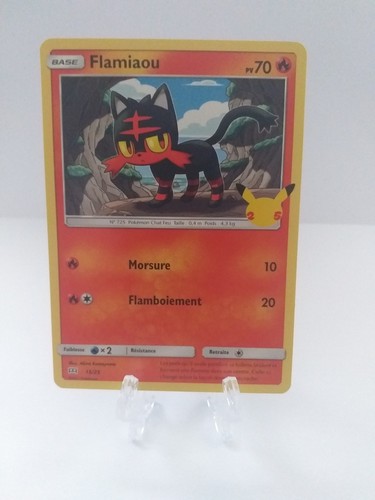 Carte pokémon flamiaou - carte,
