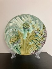 ASSIETTE A ASPERGE ARTICHAUT BARBOTINE KG LUNEVILLE