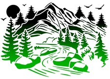 POCHOIR PLASTIQUE 30*21cm 