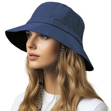 Chapeau de Pluie Femme Chapeau Anti UV Protection Visière Femme Pliable Large...