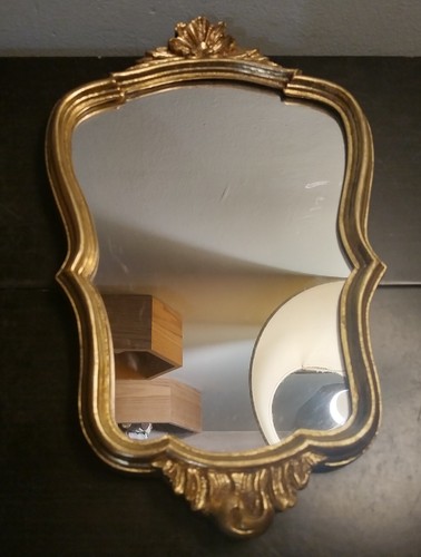 Ancien petit miroir doré - miroir,