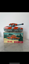 VINTAGE SUPER TANK TIN TOYS SHANGAI 1950 1960  MECANIQUE GOOD CONDITION 