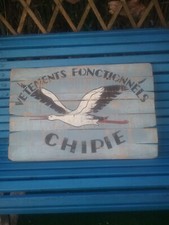 BEAU PANNEAU PUBLICITAIRE VINTAGE DE LA MARQUE CHIPIE