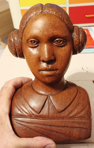 Ancien buste bois louis - ancien, de