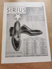 Publicité de 1931 Chaussures hommes Sirius Romans Drôme, Frigidaire - 3216
