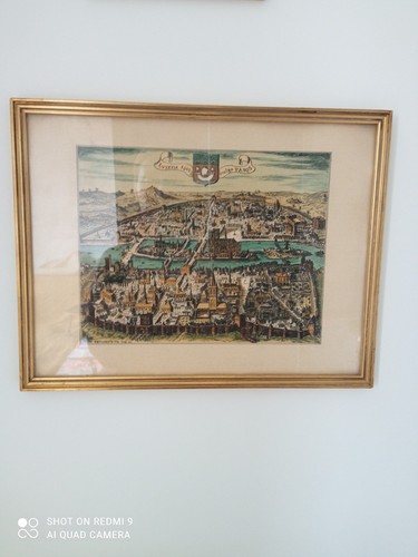 Vintage framed lithograph