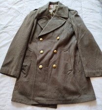 manteau militaire Troupe de Marine Laine kaki French armée Indochine Algérie