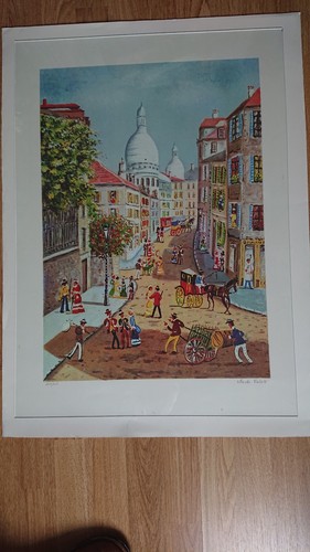 Lithographie originale claude - originale,
