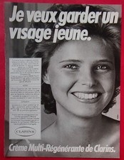 Publicité de presse: Produit de Beauté Hygiène Soins Visage CLARINS 1981