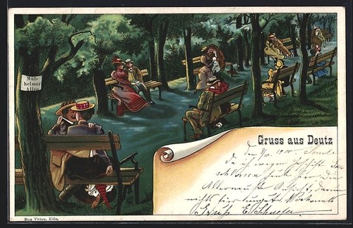 Lithographie cologne deutz - lithographie, cologne-deutz