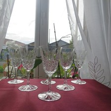 6 verres à vin  en cristal de