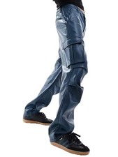 Pantalon jean cuir homme