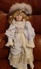 lovely size 0 French Fashion vintage Princess doll Porcelain And necklace