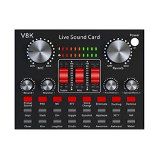 V8K Audio USB Carte Son Externe Multi Microphone Portable Carte Son de Diff4981