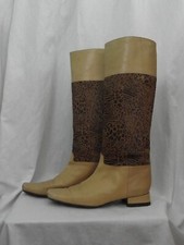 Bottes cavalières bicolores