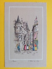 CPA GRAVURE ILLUSTRATION Dessin signée BARDAY PARIS " L'HÔTEL de SENS "