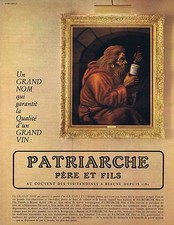 Publicité Advertising 016 1968 Patriarche le grand vin